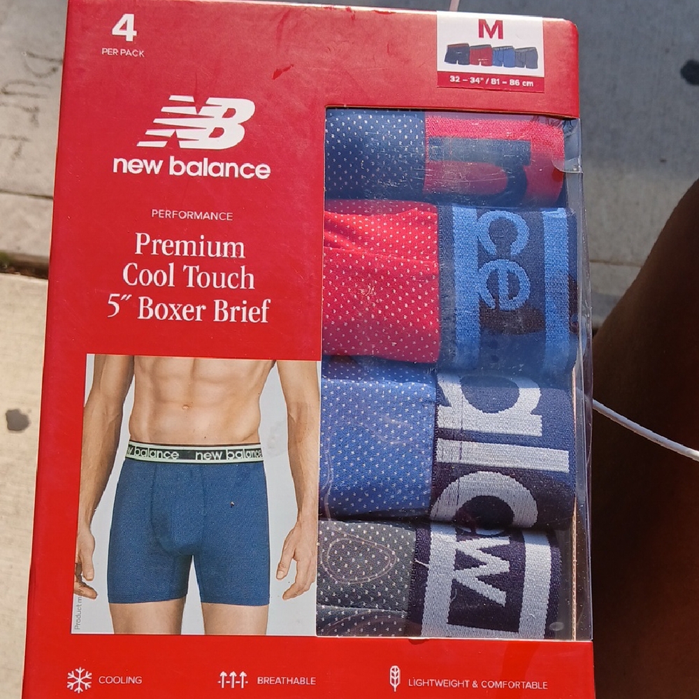New Balance Performance Boxer Briefs - Red and Blue